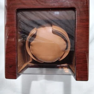 Single Automatic Mahogany Watch Winder Storage Case Box with Silent Motor