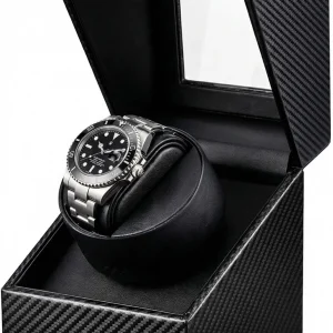 Watch Winder for Automatic Watches: Single Watch Winder Box with Quiet Japanese