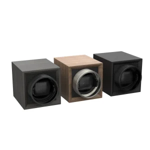 Automatic Single Watch Winder Box Dual Power Supply with Quiet Mabuchi Motor