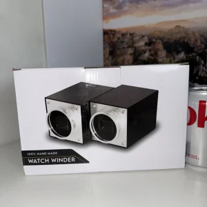 MOZSLY Single Watch Winder for Automatic Watches 12 Rotation Modes Quiet Motor