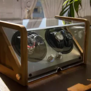 Double Automatic 4 Watch Winder rotating display box Tourbillon Winders NEW!