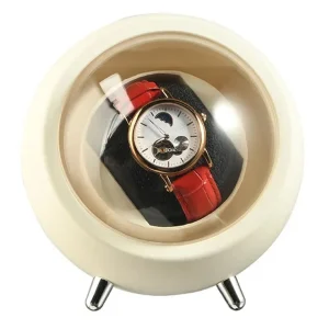 Single Watch Winder for Automatic Watches Silent Motor Watch Storage Box with-